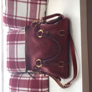Dooney & Burke Florentine Medium Satchel in Red